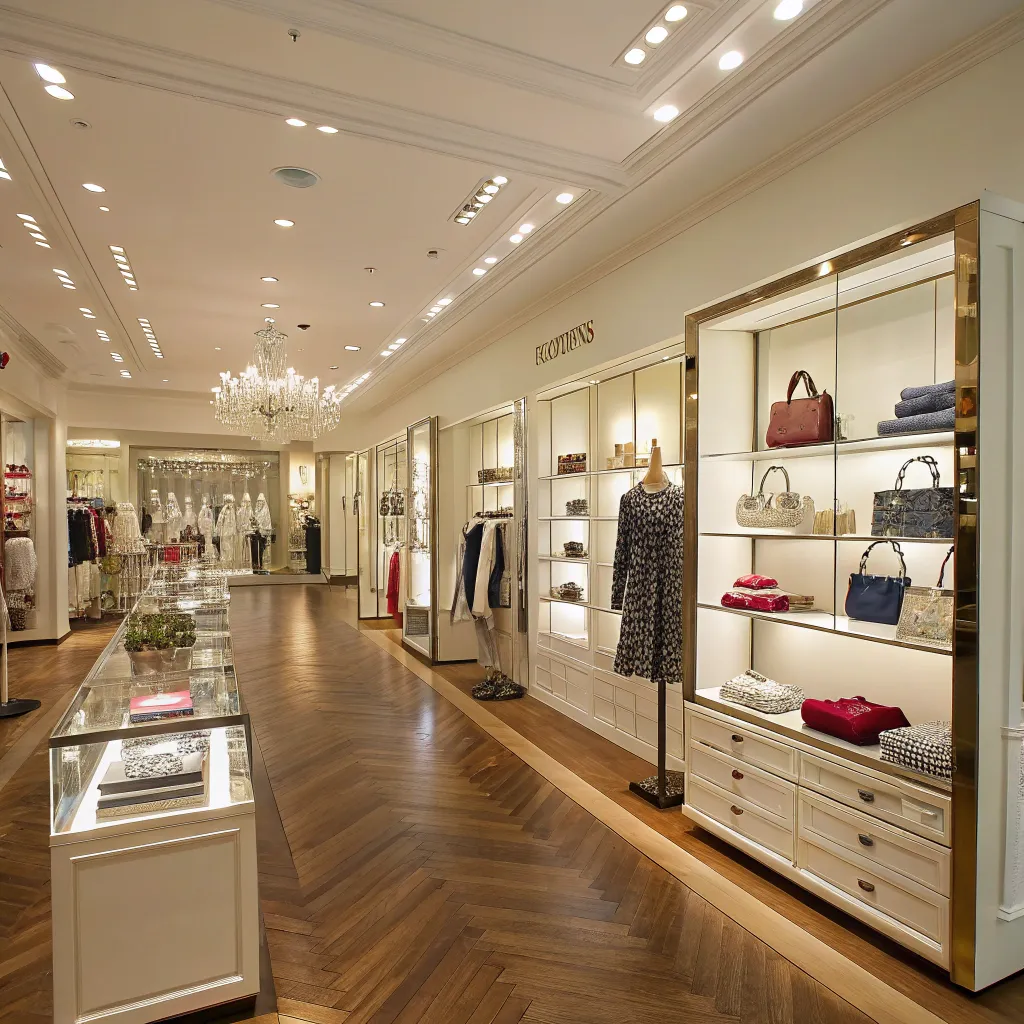 Clean boutique store interior