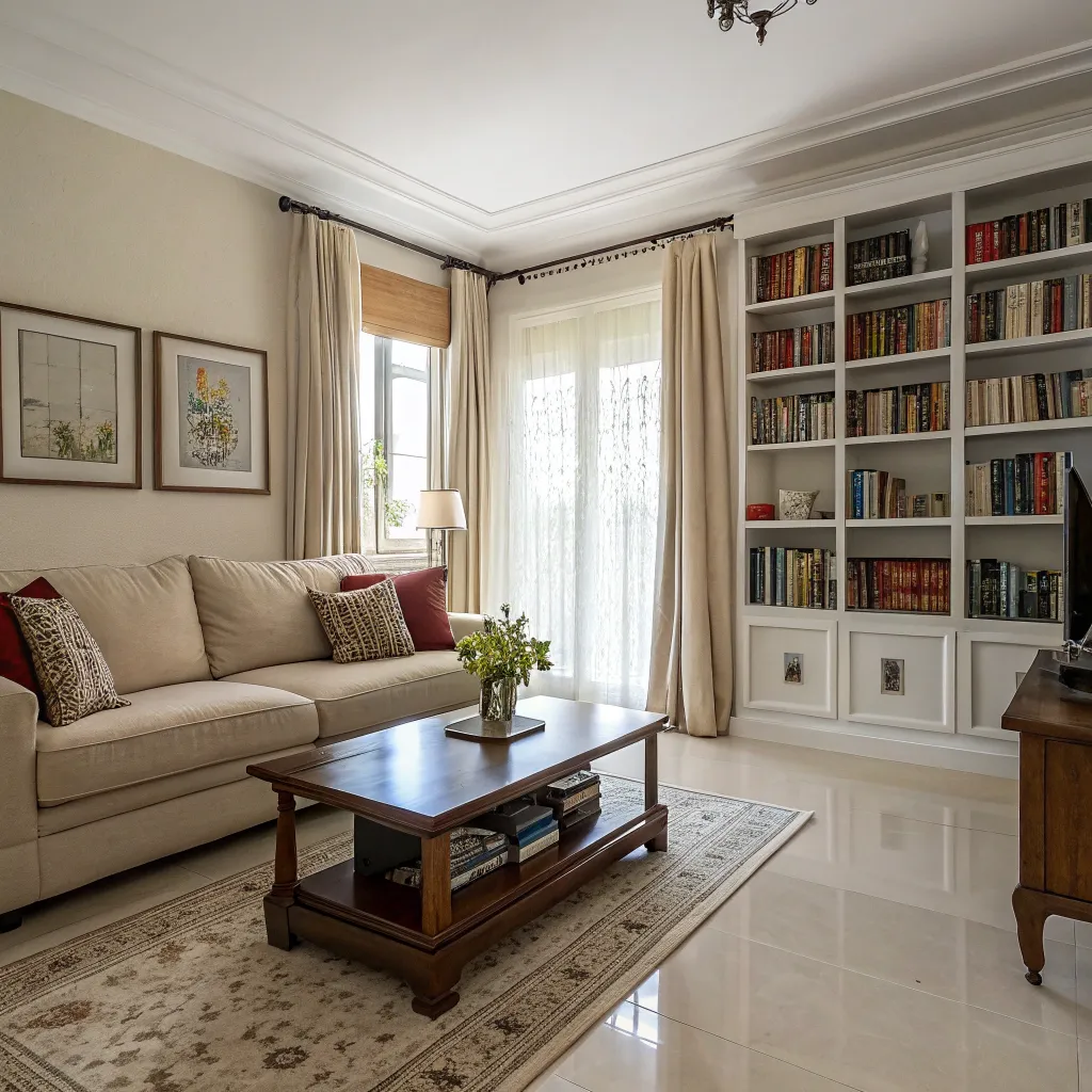 Clean and tidy living room
